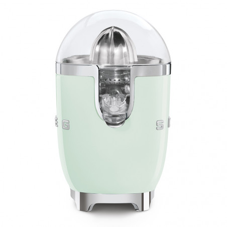 Ηλεκτρική αποχυμωτής εσπεριδοειδών Smeg CJF11PGEU, 70 W, Σύστημα αποφυγής στάγδην, Αντιολισθητική βάση, Παστέλ πράσινο