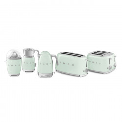 Ηλεκτρική αποχυμωτής εσπεριδοειδών Smeg CJF11PGEU, 70 W, Σύστημα αποφυγής στάγδην, Αντιολισθητική βάση, Παστέλ πράσινο
