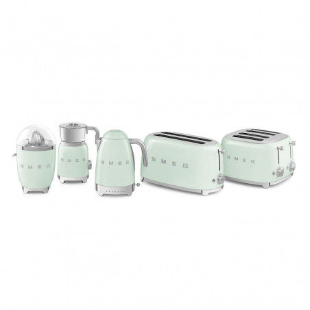 Ηλεκτρική αποχυμωτής εσπεριδοειδών Smeg CJF11PGEU, 70 W, Σύστημα αποφυγής στάγδην, Αντιολισθητική βάση, Παστέλ πράσινο
