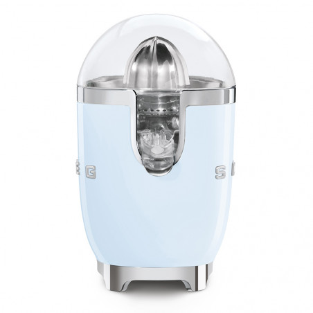 Ηλεκτρική αποχυμωτική μηχανή Smeg CJF11PBEU, 70 W, Σύστημα αποφυγής στάγδην, Αντιολισθητική βάση, Παστέλ μπλε