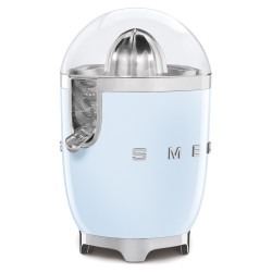Ηλεκτρική αποχυμωτική μηχανή Smeg CJF11PBEU, 70 W, Σύστημα αποφυγής στάγδην, Αντιολισθητική βάση, Παστέλ μπλε