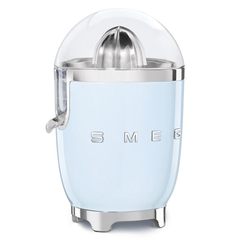 Ηλεκτρική αποχυμωτική μηχανή Smeg CJF11PBEU, 70 W, Σύστημα αποφυγής στάγδην, Αντιολισθητική βάση, Παστέλ μπλε