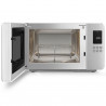 Φούρνος μικροκυμάτων με γκριλ 4 σε 1 SMEG Collezione MOC01WHMEU, 1900 W, 29 λίτρα, 18 προγράμματα, Ομαλό κλείσιμο, Ηχητική ειδοποίηση, Οθόνη LCD, Λευκό ματ