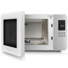 Φούρνος μικροκυμάτων με γκριλ 4 σε 1 SMEG Collezione MOC01WHMEU, 1900 W, 29 λίτρα, 18 προγράμματα, Ομαλό κλείσιμο, Ηχητική ειδοποίηση, Οθόνη LCD, Λευκό ματ