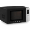 Φούρνος μικροκυμάτων με γκριλ 4 σε 1 SMEG Collezione MOC01BLMEU, 1900 W, 29 λίτρα, 18 προγράμματα, Ομαλό κλείσιμο, Ηχητική ειδοποίηση, Οθόνη LCD, Μαύρο ματ