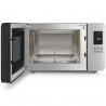 Φούρνος μικροκυμάτων με γκριλ 4 σε 1 SMEG Collezione MOC01BLMEU, 1900 W, 29 λίτρα, 18 προγράμματα, Ομαλό κλείσιμο, Ηχητική ειδοποίηση, Οθόνη LCD, Μαύρο ματ