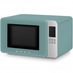 Φούρνος μικροκυμάτων με γκριλ 4 σε 1 SMEG Collezione MOC01EGMEU, 1900 W, 29 λίτρα, 18 προγράμματα, Ομαλό κλείσιμο, Ηχητική ειδοποίηση, Οθόνη LCD, Πράσινος
