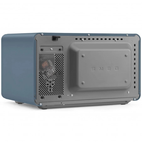 Φούρνος μικροκυμάτων με γκριλ 4 σε 1 SMEG Collezione MOC01SBMEU, 1900 W, 29 λίτρα, 18 προγράμματα, Ομαλό κλείσιμο, Ηχητική ειδοποίηση, Οθόνη LCD, Μπλε