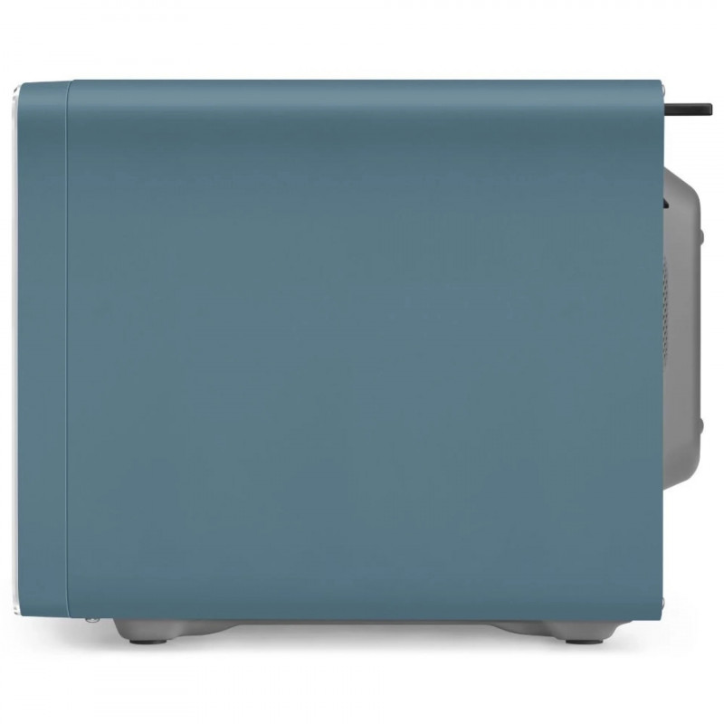 Φούρνος μικροκυμάτων με γκριλ 4 σε 1 SMEG Collezione MOC01SBMEU, 1900 W, 29 λίτρα, 18 προγράμματα, Ομαλό κλείσιμο, Ηχητική ειδοποίηση, Οθόνη LCD, Μπλε