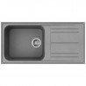 Νιπτήρας κουζίνας Smeg LZ150CT, 100 εκ., Ανθεκτικό στις γρατσουνιές υλικό, Εύκολος στον καθαρισμό, Γκρι