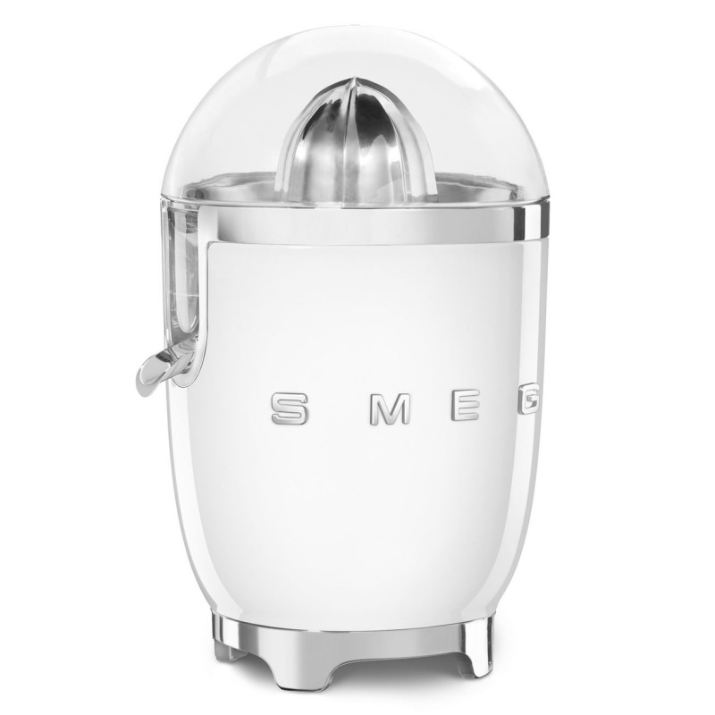 Ηλεκτρική αποχυμωτής εσπεριδοειδών Smeg CJF11WHEU, 70 W, Σύστημα αποφυγής στάγδην, Αντιολισθητική βάση, Λευκό