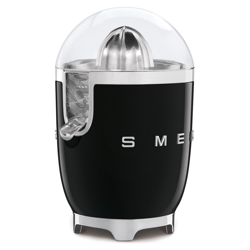 Ηλεκτρική αποχυμωτική μηχανή Smeg CJF11BLEU, 70 W, Σύστημα αποφυγής στάγδην, Αντιολισθητική βάση, Μαύρο
