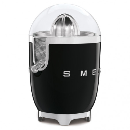 Ηλεκτρική αποχυμωτική μηχανή Smeg CJF11BLEU, 70 W, Σύστημα αποφυγής στάγδην, Αντιολισθητική βάση, Μαύρο
