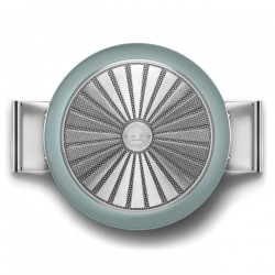 Ρηχή κατσαρόλα με καπάκι Smeg DPF2812EGM, 28 εκ., 4,3 λ., Κεραμική αντικολλητική επίστρωση, Κατάλληλη για φούρνο έως 250 °C, Χωρίς PFAS, Κατάλληλη για επαγωγικές εστίες, Σμαραγδένιο πράσινο