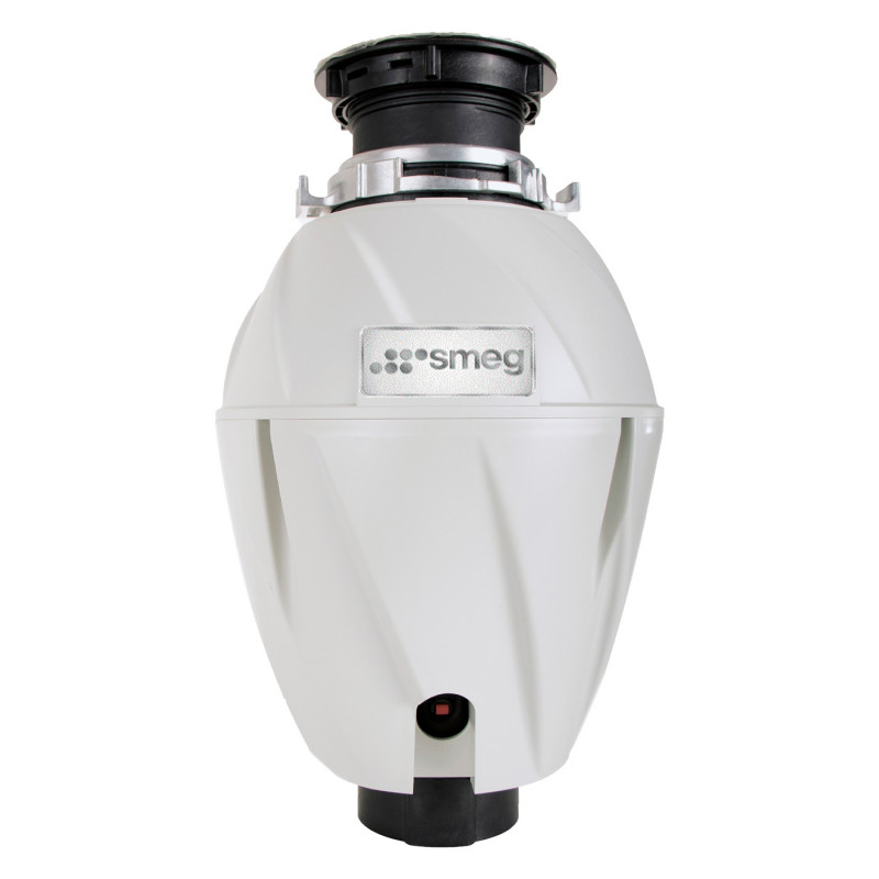 Μύλος τροφικών απορριμμάτων/Pig Smeg KITFD050, 375 W, 0,75 HP, Για νεροχύτες με σιφόνι 9 εκ., Αντιδιαβρωτική προστασία, Μαύρο/Ανοξείδωτο
