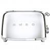 Τοστιέρα SMEG 50's Style TSF03SSEU, 2000 W, 4 φέτες, 6 επίπεδα, Δίσκος για ψίχουλα, Ενσωματωμένο καλώδιο, Ανοξείδωτο ατσάλι, Ασημί