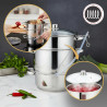 Αποχυμωτής Klausberg KB 9032, 28 εκ., 8 λίτρα, 4 μέρη, επαγωγή, ανοξείδωτο
