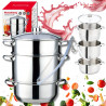 Αποχυμωτής Klausberg KB 9032, 28 εκ., 8 λίτρα, 4 μέρη, επαγωγή, ανοξείδωτο