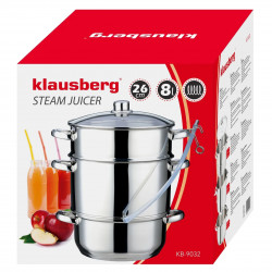 Αποχυμωτής Klausberg KB 9032, 28 εκ., 8 λίτρα, 4 μέρη, επαγωγή, ανοξείδωτο
