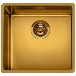 Νιπτήρας κουζίνας Smeg VSTR50BRX, 50 εκ., Ανοξείδωτο ατσάλι, Εύκολος στον καθαρισμό, Ορείχαλκος