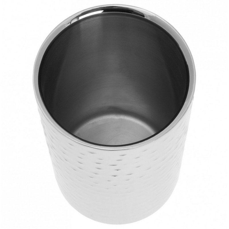 Δοχείο ψύξης κρασιού Kinghoff KH 1504, 18×12 εκ., Διπλή μόνωση, Ανοξείδωτο ατσάλι, Ασημί