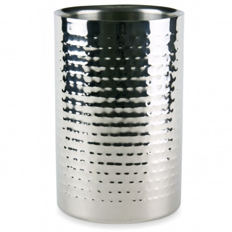 Δοχείο ψύξης κρασιού Kinghoff KH 1504, 18×12 εκ., Διπλή μόνωση, Ανοξείδωτο ατσάλι, Ασημί