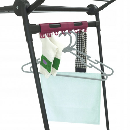 Στεγνωτήριο ρούχων Kinghoff KH 2045, 30 μ., έως 25 κιλά, πτυσσόμενο, από χάλυβα, μαύρο