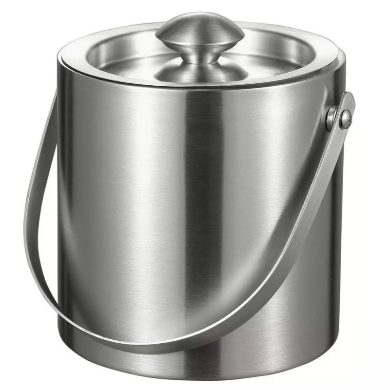 Παγοθραύστης Kinghoff KH 1243, 1,5 λίτρα, Ø15 εκ., Διπλό τοίχωμα, Λαβή για εύκολη μεταφορά, Ανοξείδωτο