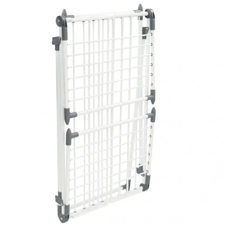 Πτυσσόμενο στεγνωτήριο ρούχων Kinghoff KH 2041, 25 μ., έως 20 κιλά, αντιολισθητικά άκρα, χάλυβας, λευκό/γκρι