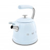 Βραστήρας με σφυρίχτρα Smeg CKLW2001PB, 2,3 λίτρα, επαγωγή, λαβή που δεν ζεσταίνεται, ανοξείδωτο, παστέλ μπλε