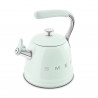 Βραστήρας με σφυρίχτρα Smeg CKLW2001PG, 2,3 λίτρα, επαγωγή, λαβή που δεν ζεσταίνεται, ανοξείδωτο, παστέλ πράσινο