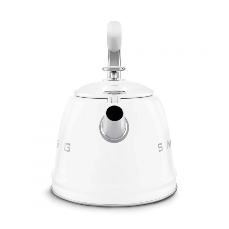 Βραστήρας με σφυρίχτρα Smeg CKLW2001WH, 2,3 λίτρα, επαγωγή, λαβή που δεν ζεσταίνεται, ανοξείδωτο, λευκό