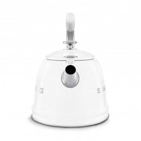 Βραστήρας με σφυρίχτρα Smeg CKLW2001WH, 2,3 λίτρα, επαγωγή, λαβή που δεν ζεσταίνεται, ανοξείδωτο, λευκό
