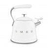Βραστήρας με σφυρίχτρα Smeg CKLW2001WH, 2,3 λίτρα, επαγωγή, λαβή που δεν ζεσταίνεται, ανοξείδωτο, λευκό