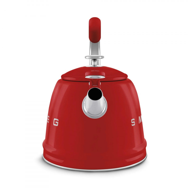 Βραστήρας με σφυρίχτρα Smeg CKLW2001RD, 2,3 λίτρα, επαγωγική εστία, λαβή που δεν ζεσταίνεται, ανοξείδωτο, κόκκινο