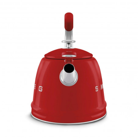 Βραστήρας με σφυρίχτρα Smeg CKLW2001RD, 2,3 λίτρα, επαγωγική εστία, λαβή που δεν ζεσταίνεται, ανοξείδωτο, κόκκινο
