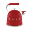 Βραστήρας με σφυρίχτρα Smeg CKLW2001RD, 2,3 λίτρα, επαγωγική εστία, λαβή που δεν ζεσταίνεται, ανοξείδωτο, κόκκινο