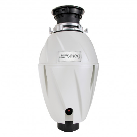 Μύλος τροφίμων/Pig Smeg KITFD075, 375 W, 0,75 HP, Για νεροχύτες με σιφόνι 9 εκ., Αντιδιαβρωτική προστασία, Μαύρο/Ανοξείδωτο