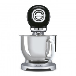 Μίξερ Smeg SMF04BLEU, 800 W, 4,8 λίτρα, 10 ταχύτητες, Λειτουργία ομαλής εκκίνησης, Αντιολισθητικά πόδια, Μαύρο/Ανοξείδωτο