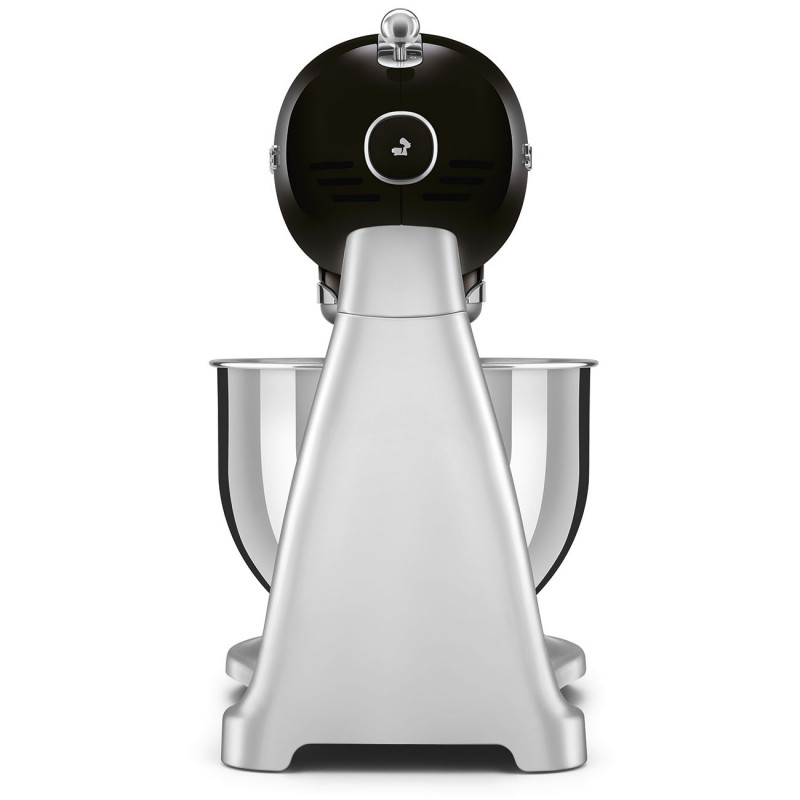 Μίξερ Smeg SMF04BLEU, 800 W, 4,8 λίτρα, 10 ταχύτητες, Λειτουργία ομαλής εκκίνησης, Αντιολισθητικά πόδια, Μαύρο/Ανοξείδωτο