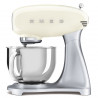 Μίξερ Smeg SMF04CREU, 800 W, 4,8 λίτρα, 10 ταχύτητες, Λειτουργία ομαλής εκκίνησης, Αντιολισθητικά πόδια, Κρεμ/Ανοξείδωτο