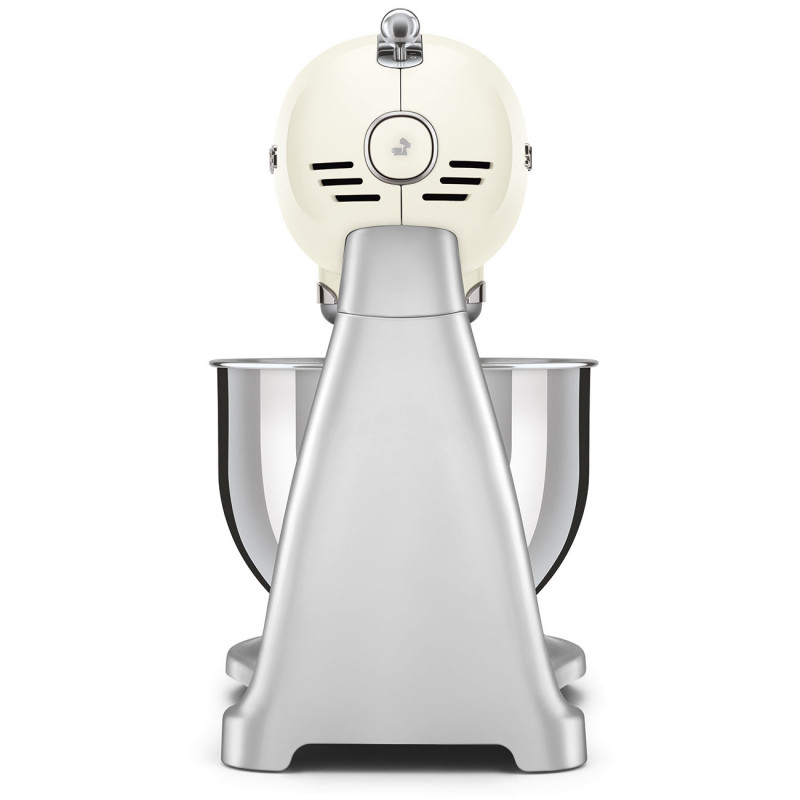 Μίξερ Smeg SMF04CREU, 800 W, 4,8 λίτρα, 10 ταχύτητες, Λειτουργία ομαλής εκκίνησης, Αντιολισθητικά πόδια, Κρεμ/Ανοξείδωτο