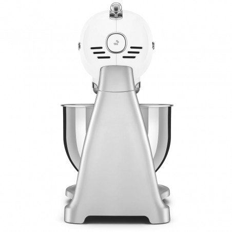 Μίξερ Smeg SMF04WHEU, 800 W, 4,8 λίτρα, 10 ταχύτητες, Λειτουργία ομαλής εκκίνησης, Αντιολισθητικά πόδια, Λευκό/Ανοξείδωτο