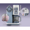Μηχανή παγωτού 13-σε-1 Ninja CREAMi Scoop & Swirl™ NC702EU, 800 W, 13 προγράμματα, μοχλός 3 θέσεων για χωνάκια, CreamiFit, Creamify, 2 δοχεία 473 ml, Προσαρμογή, Μπλε/Γκρι