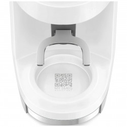 Καφετιέρα Smeg CGF03WHEU, 150 W, 240 γρ., Σύστημα περιστροφής και ασφάλισης, Λειτουργία χειροκίνητης χρήσης, Λευκό