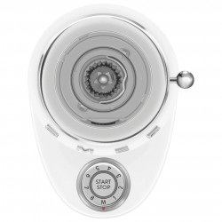 Καφετιέρα Smeg CGF03WHEU, 150 W, 240 γρ., Σύστημα περιστροφής και ασφάλισης, Λειτουργία χειροκίνητης χρήσης, Λευκό
