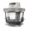 Φριτέζα με ζεστό αέρα Ninja CRISPi Pro AS101EULG, 2050 W, 2,3 + 5,7 λ, 26-240 °C, Max Crisp, κεραμικές πλάκες, χωρίς PFAS, γκρι/λευκό