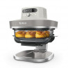 Φριτέζα με ζεστό αέρα Ninja CRISPi Pro AS101EULG, 2050 W, 2,3 + 5,7 λ, 26-240 °C, Max Crisp, κεραμικές πλάκες, χωρίς PFAS, γκρι/λευκό