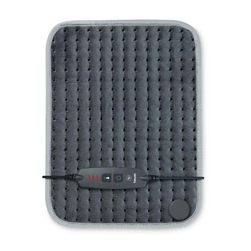 Ηλεκτρικό μαξιλάρι Beurer HK SE, 100 W, 44 × 33 εκ., 3 επίπεδα θερμότητας, αυτόματη απενεργοποίηση, γκρι