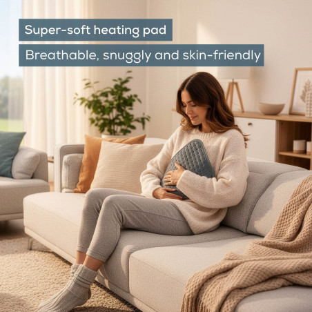 Ηλεκτρικό μαξιλάρι Beurer HK SE, 100 W, 44 × 33 εκ., 3 επίπεδα θερμότητας, αυτόματη απενεργοποίηση, γκρι